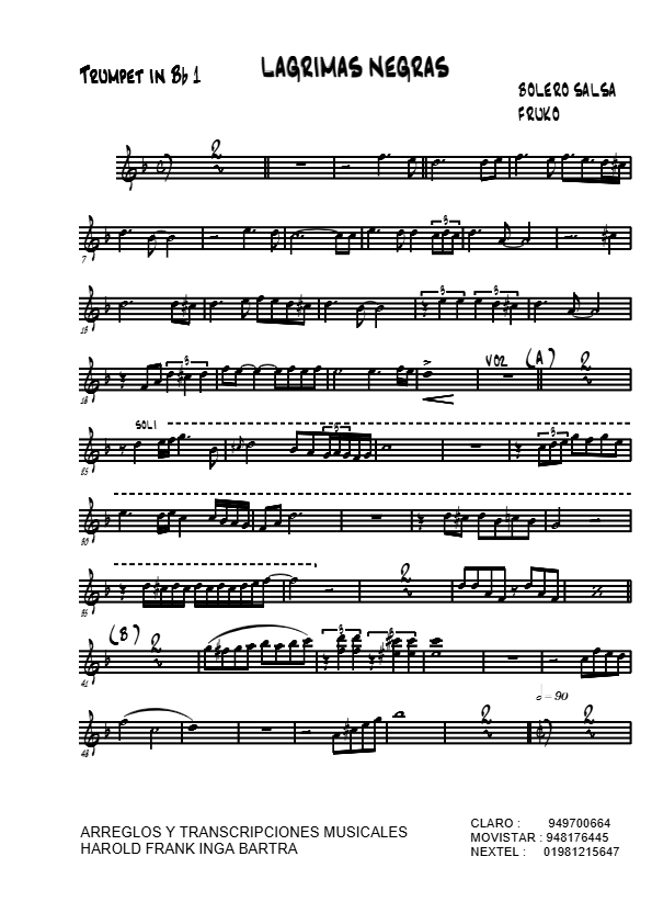 La imagen puede contener una previsualizacion de una partitura